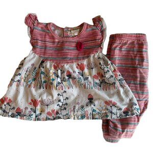 3/$15 | Matching Set in Floral and Stripe Print